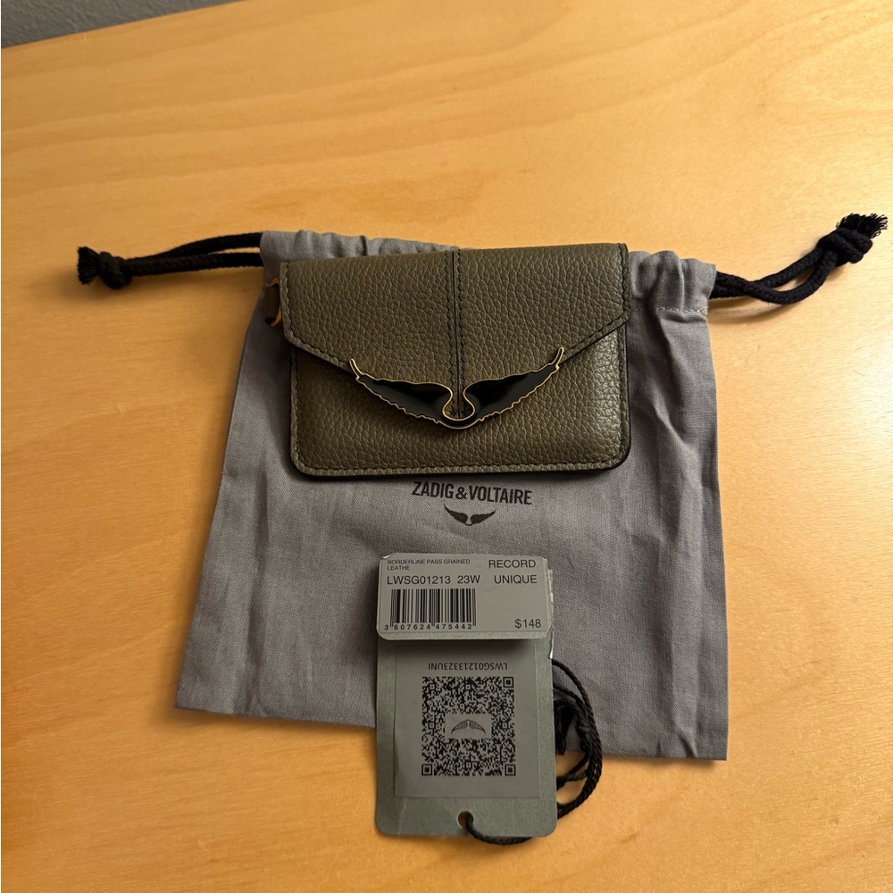 Zadig & Volatire card holder green